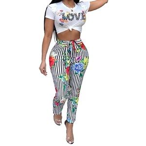 2 Piece Crop Top and Pants